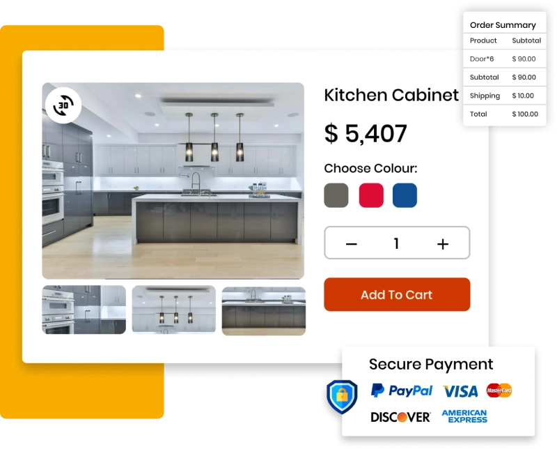 Sell Custom Cabinets Online With An Interactive eCommerce Store