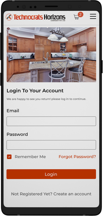 Login Page Mobile