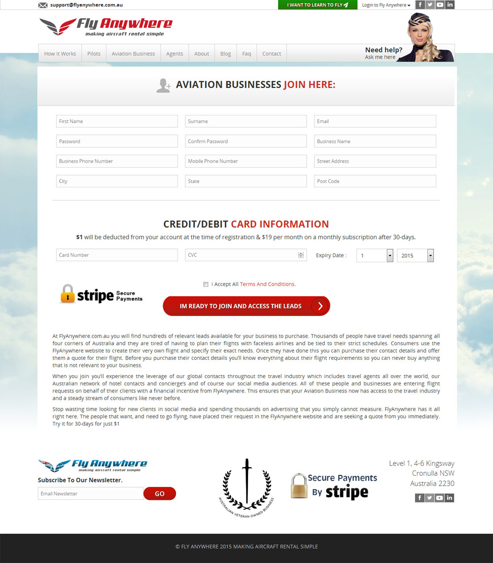 Aviation Business Page