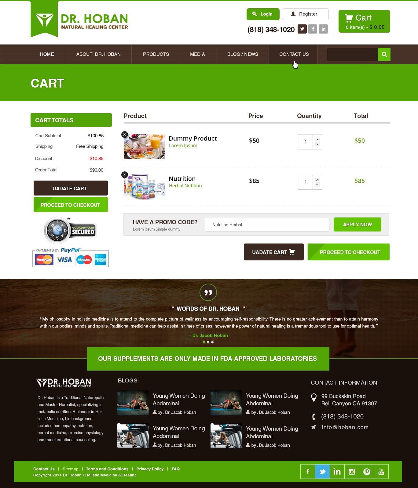 Cart Page