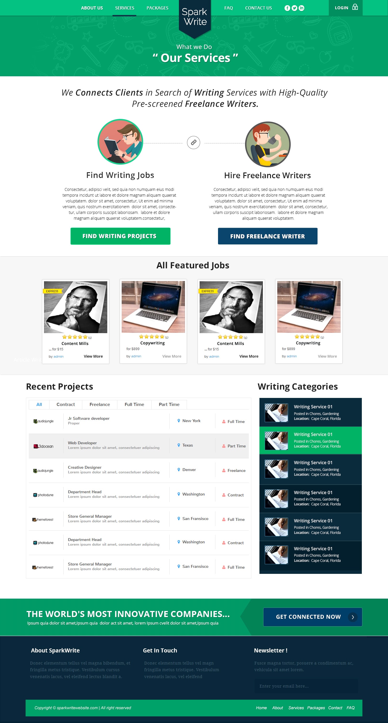 Services Page