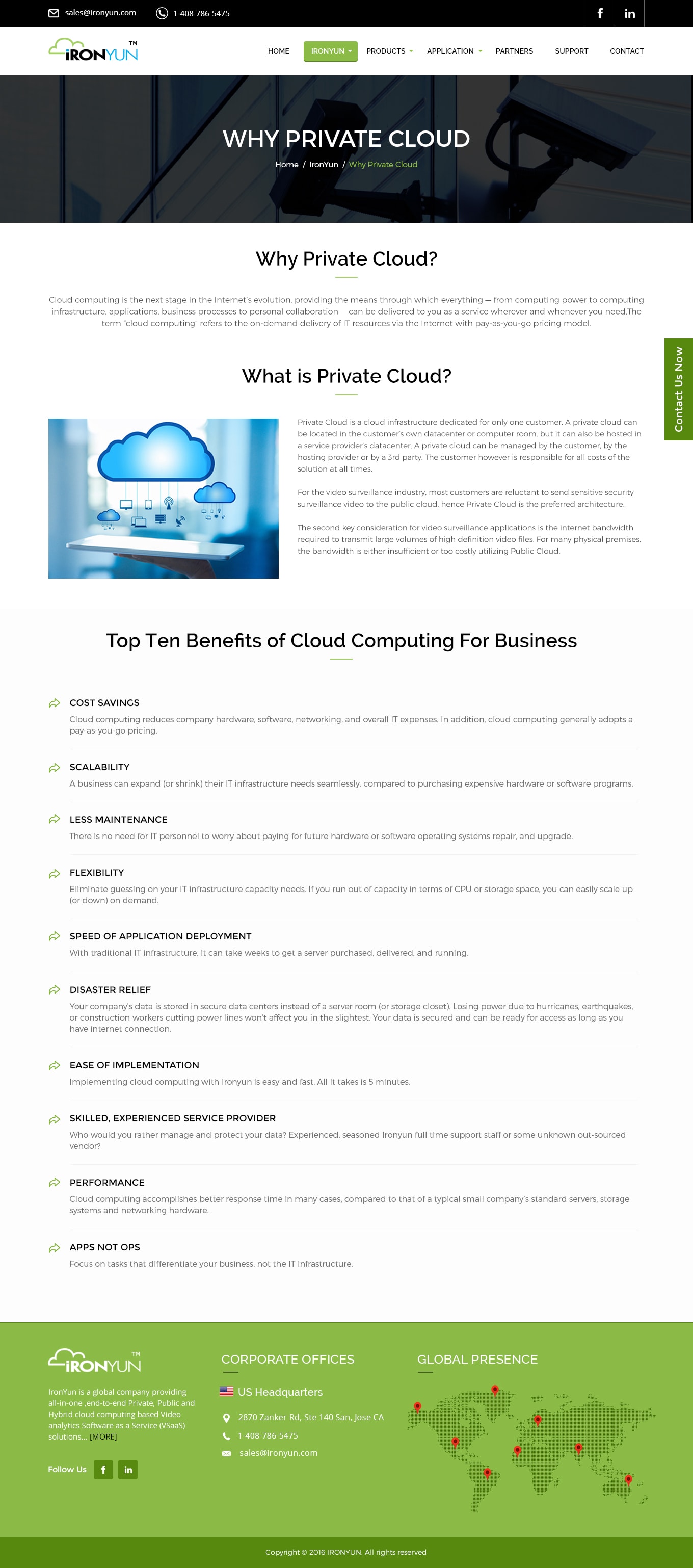 Why Private Cloud page
