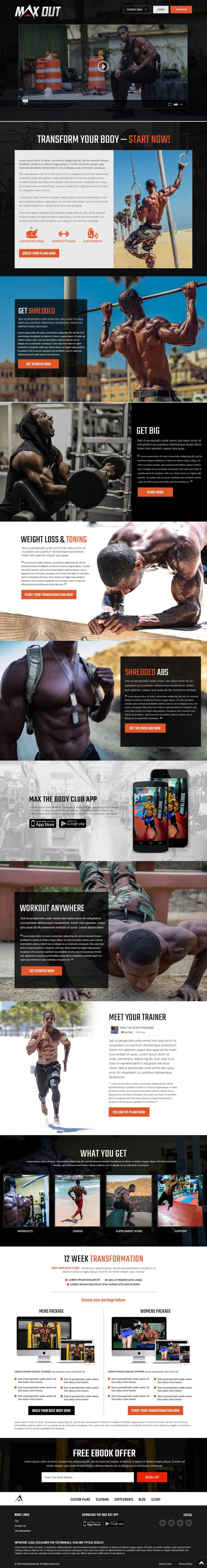Landing page