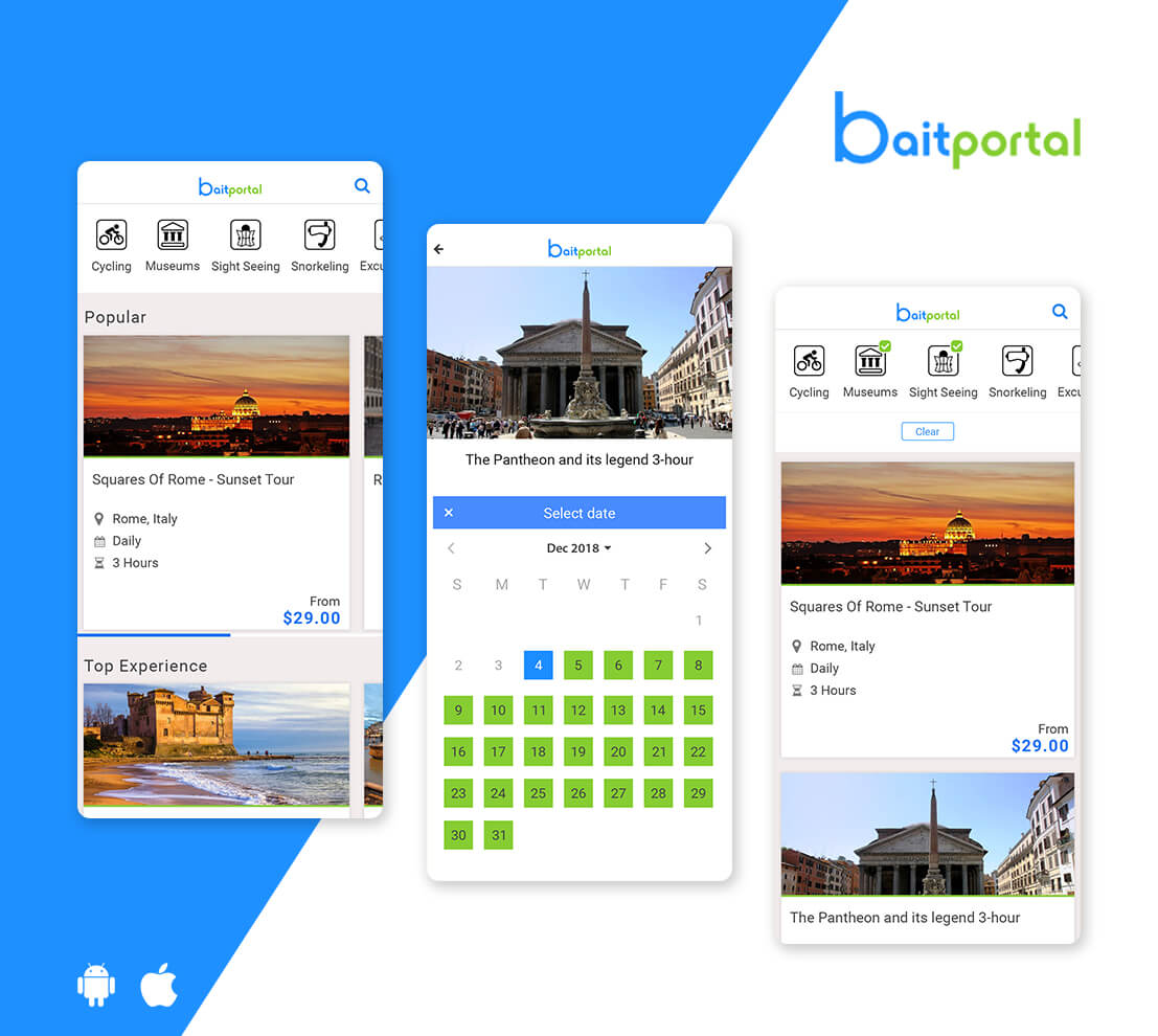 Baitportal  – Traveling Guide and Tour Packages Listing App