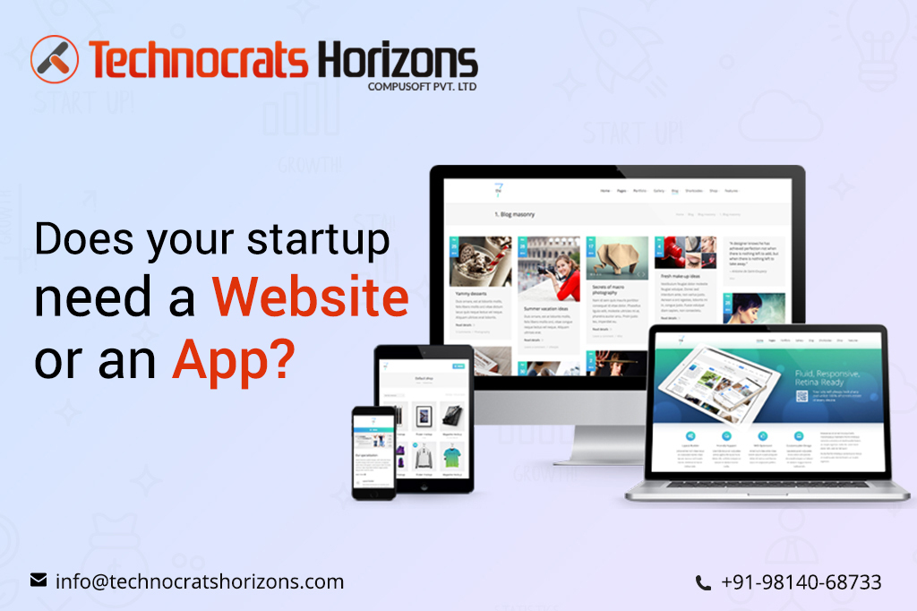 Does your startup need a Website or an app?