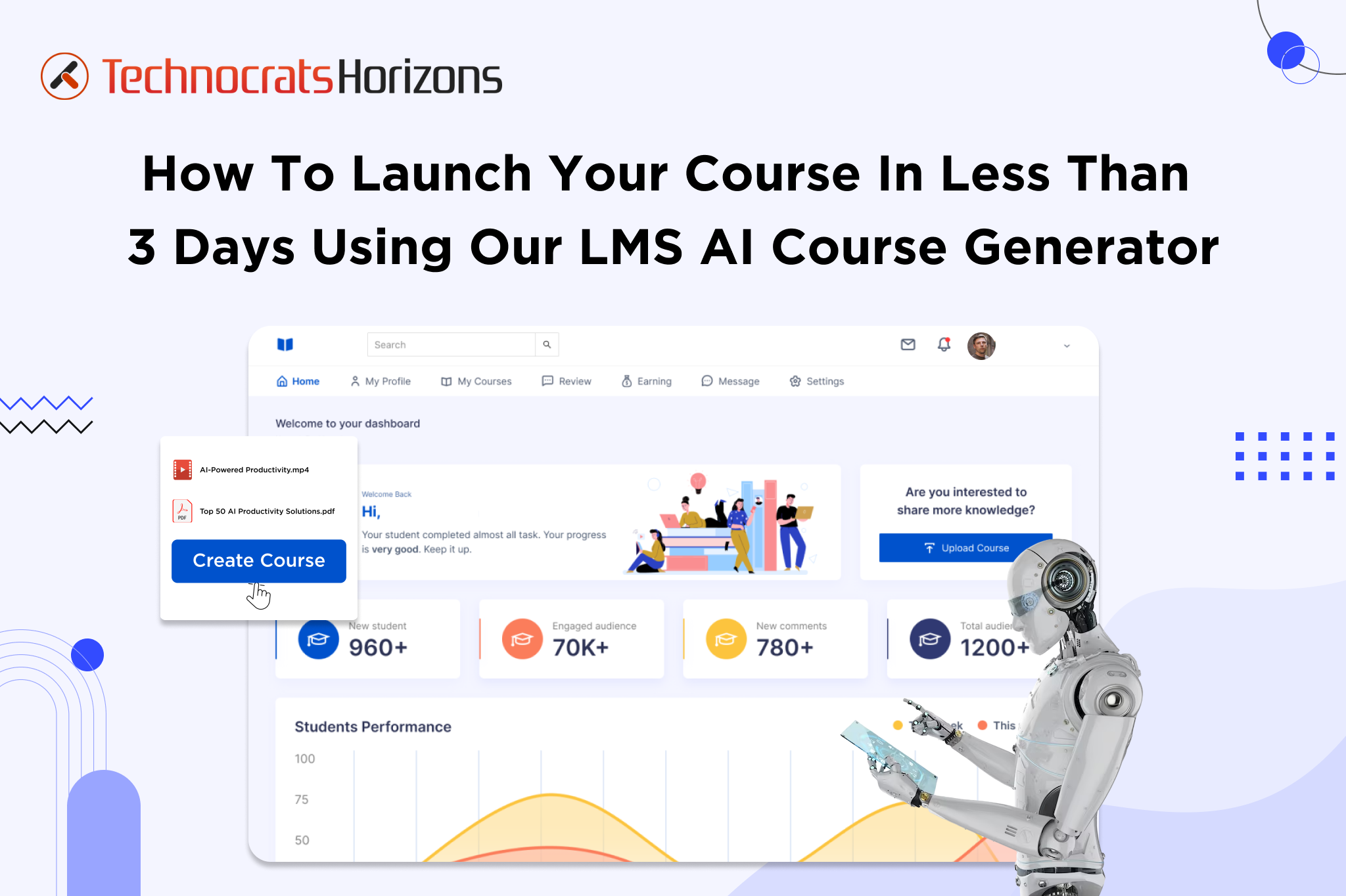 How To Launch Your Course in No Time Using Our LMS AI Course Generator