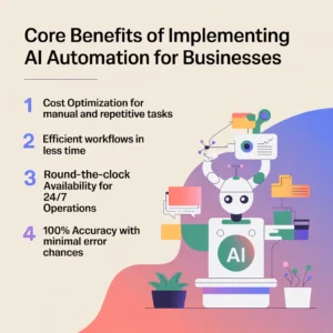 Benefits of AI automatino for businesses